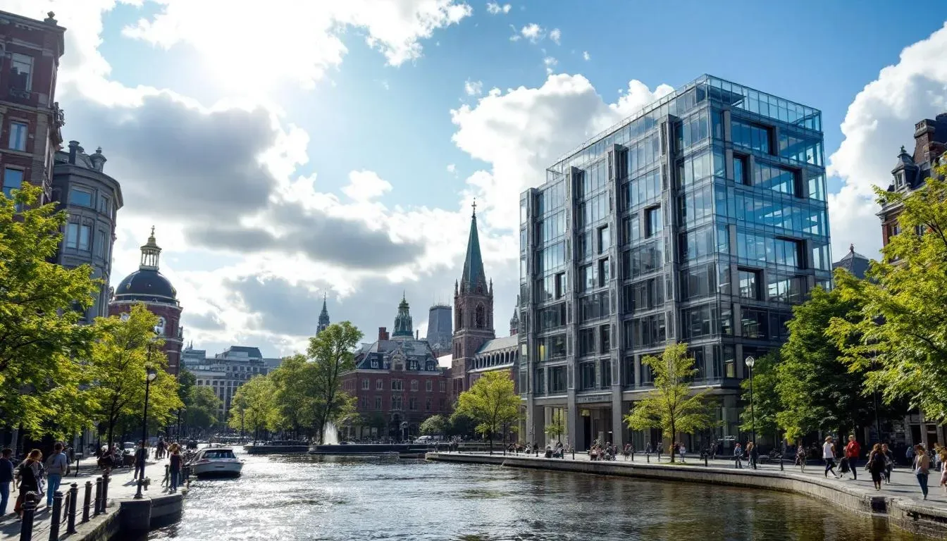 Leiden canal district - filming location in Netherlands